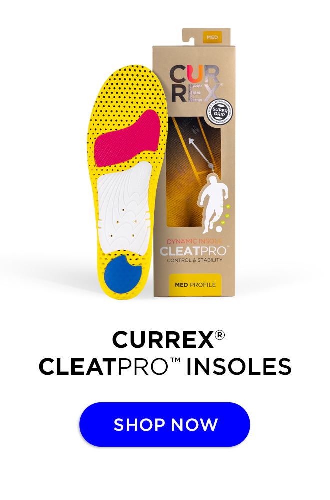 CURREX® CLEATPRO™ Insoles | Sports Insoles for Soccer Cleats, Football Cleats, Spikes, Field Sport Shoes