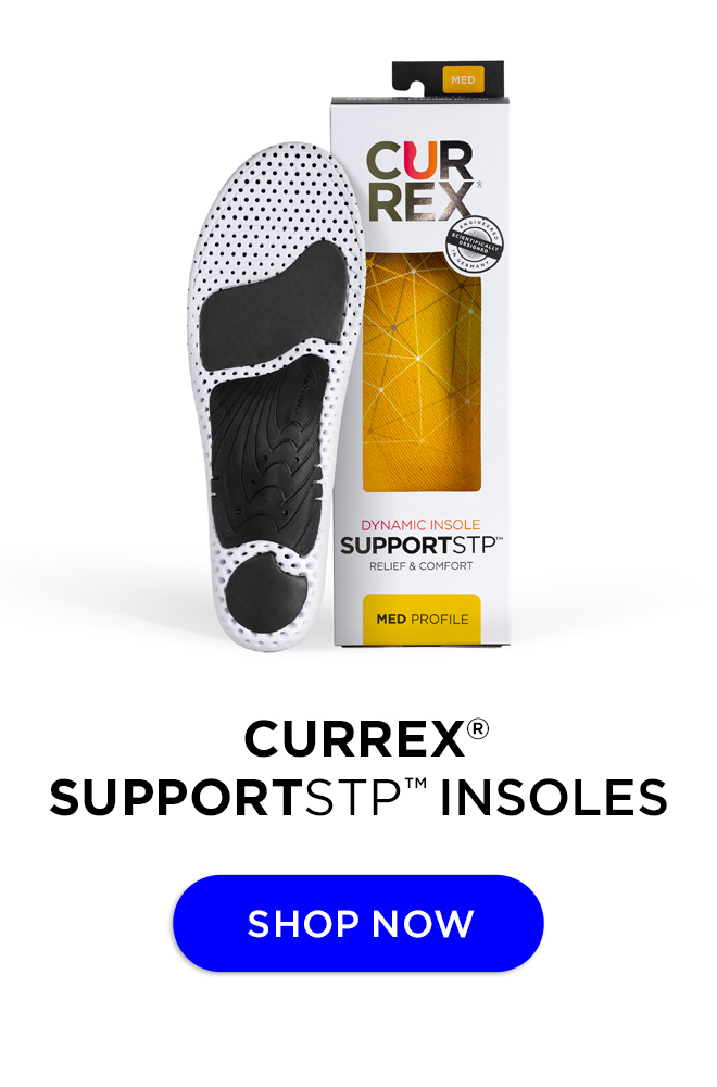 CURREX® SUPPORTSTP™ Insoles | Stability, Support & Comfort Insoles for Walking Shoes